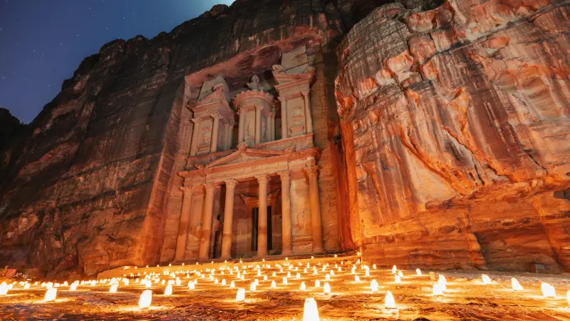 petra by night