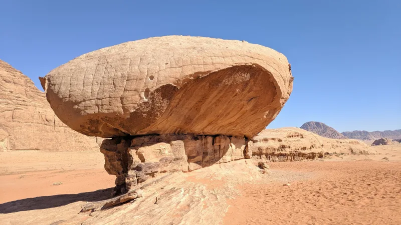 roccia fungo wadi rum