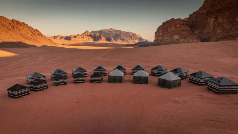 dove dormire in Giordania tende wadi rum camp