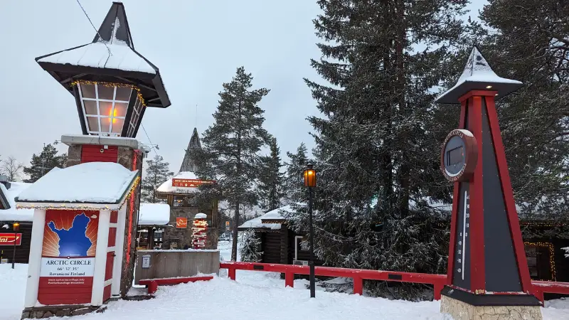 segnaletica circolo polare artico rovaniemi