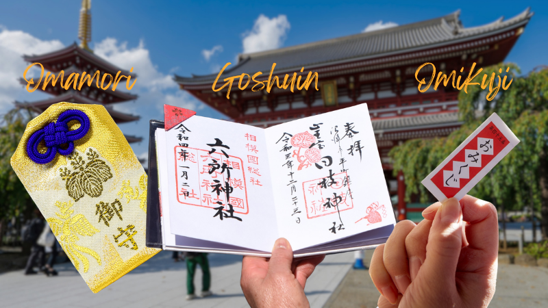 omikuji, omamori, goshuin