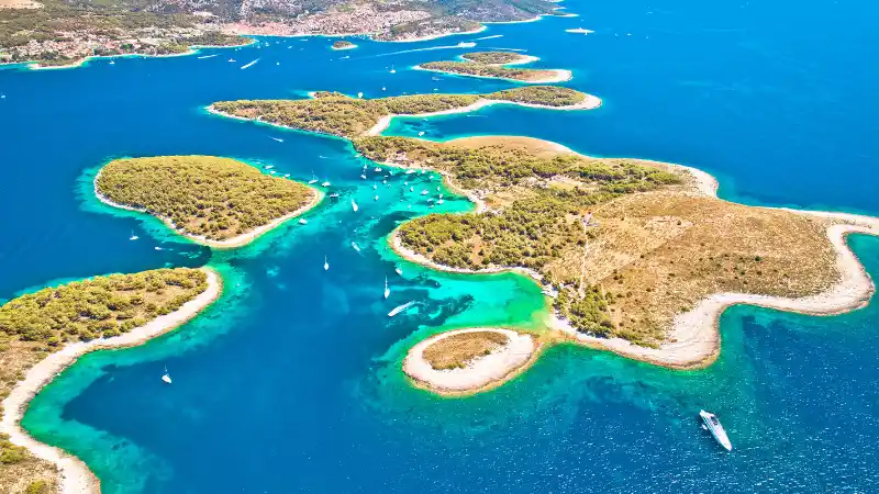 Caletta delle isole Pakleni Hvar Croazia