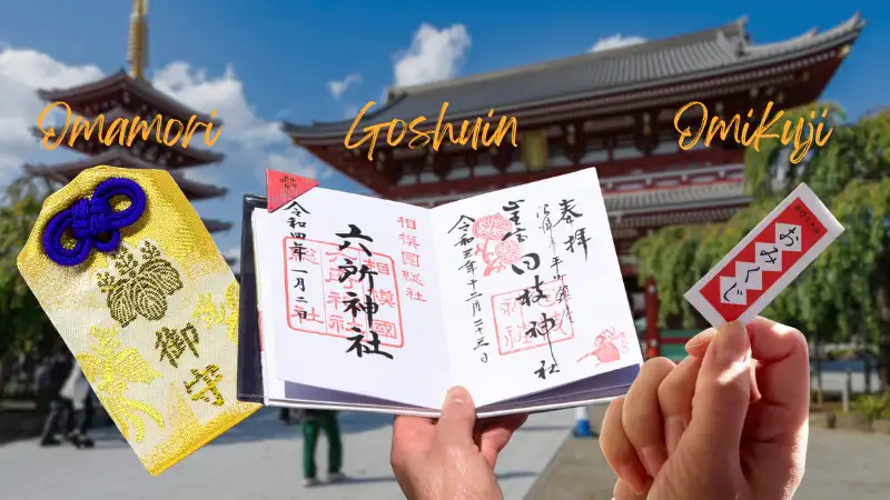 omamori omikuji e goshuin guida santuari giapponesi
